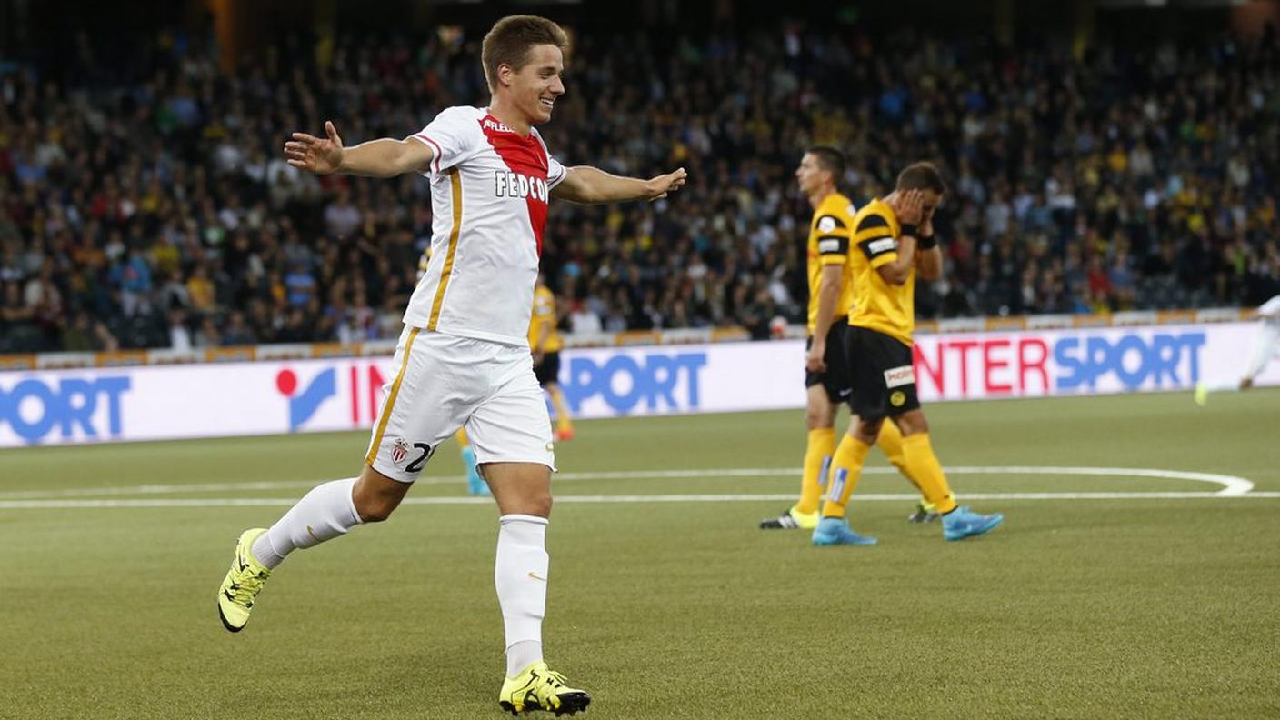 Il neo acquisto del Monaco festeggia il 3-1