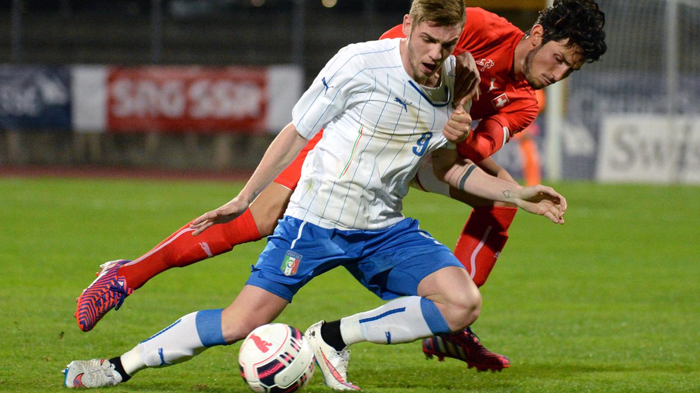 Durante un match contro l'U21 svizzera