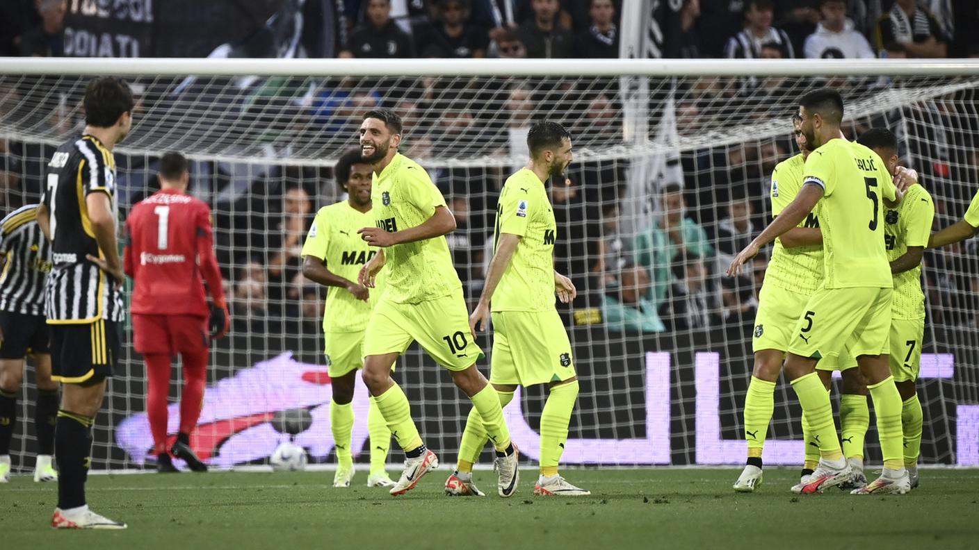 Berardi festeggia il momentaneo 2-1