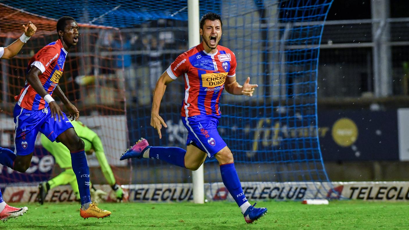 L'esultanza dopo il gol vittoria