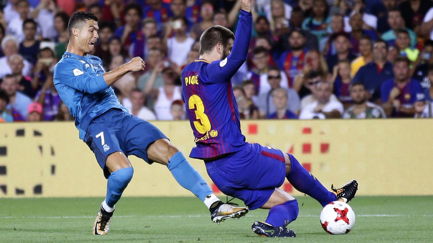 CR7 e Piqué, due protagonisti della serata