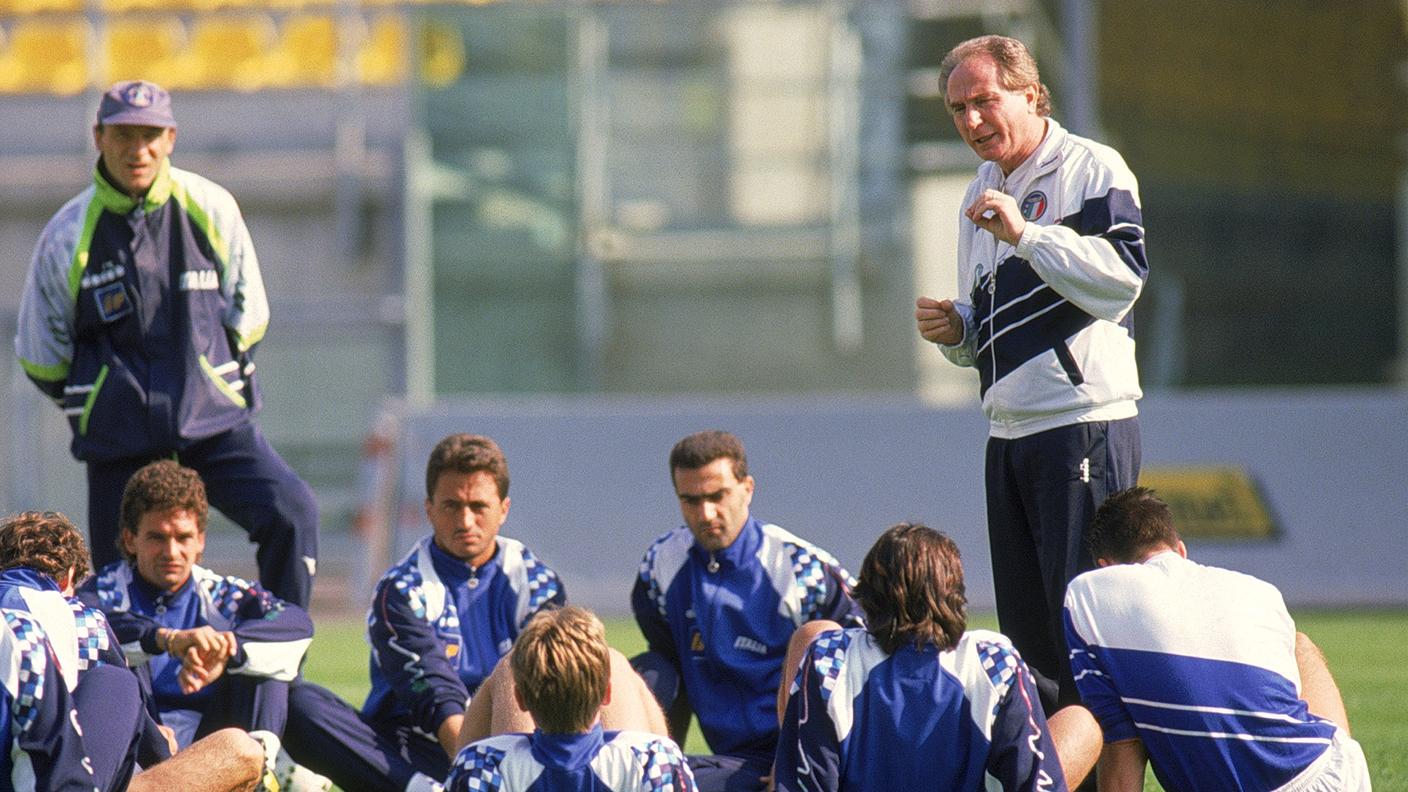 In un allenamento del 1989