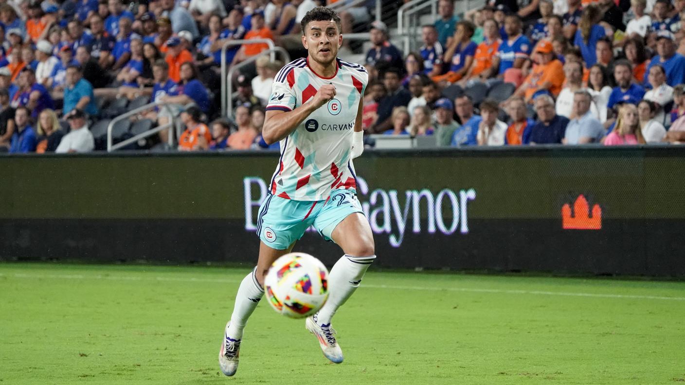 Con la maglia dei Chicago Fire
