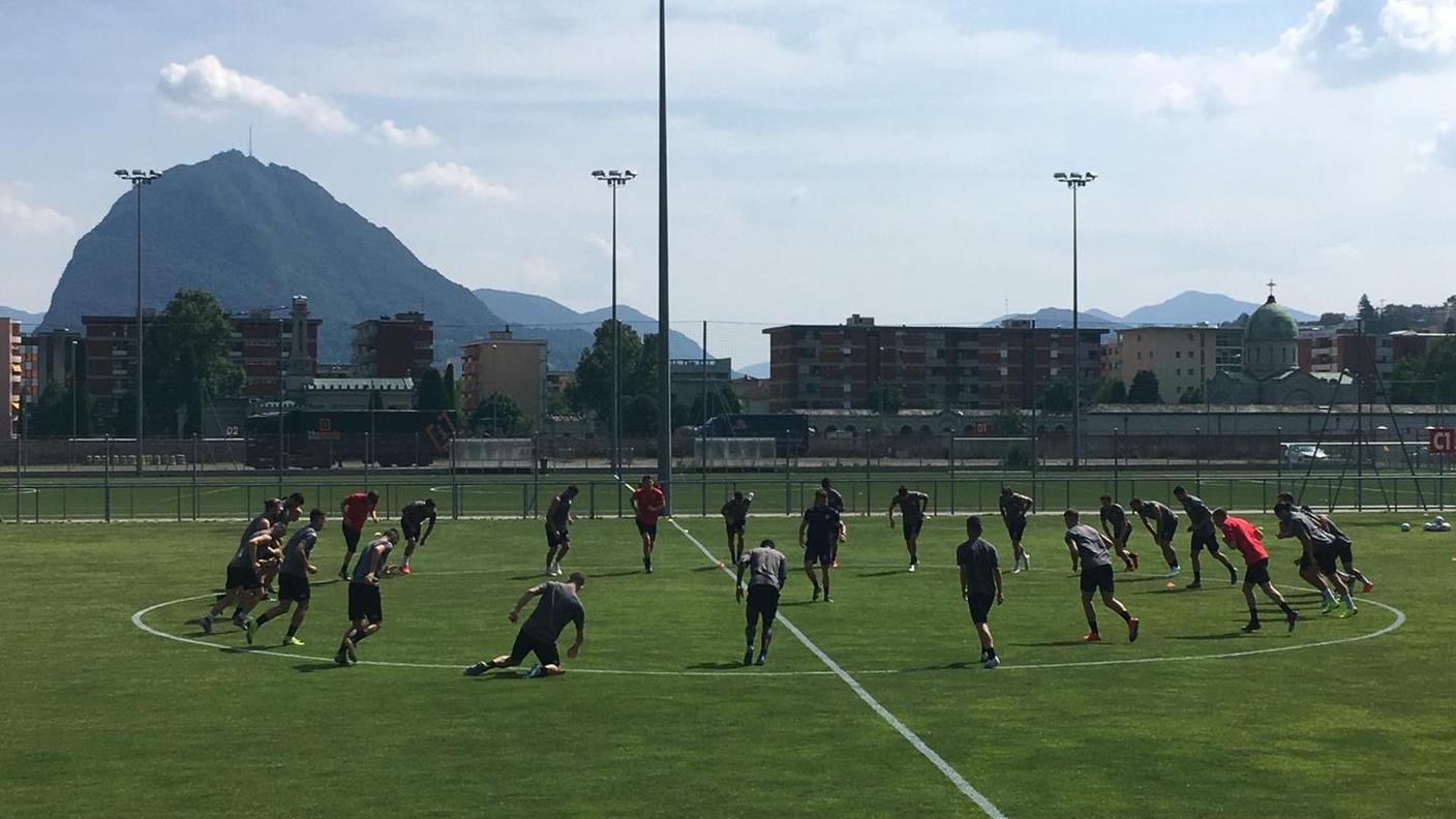 Un momento dell'allenamento