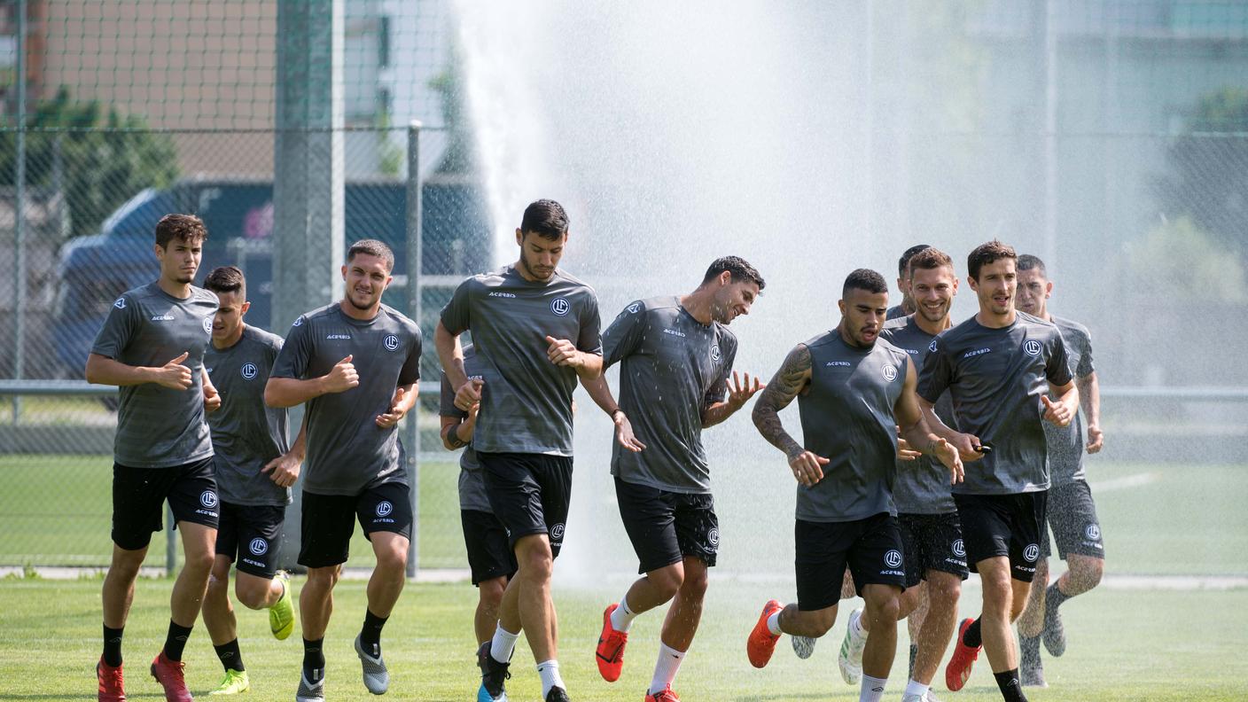 Un momento dell'allenamento