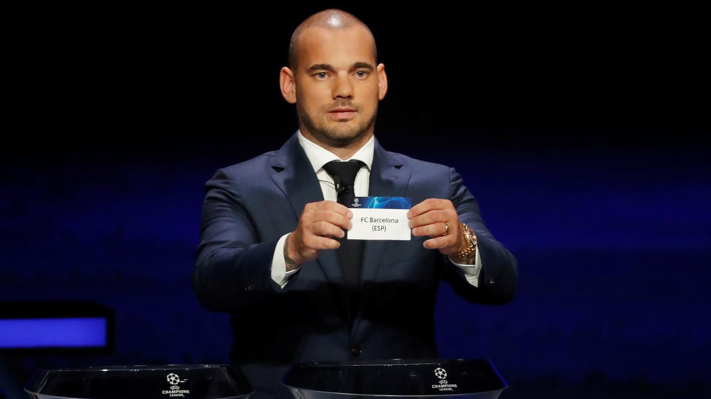 L'olandese Sneijder a sorteggiare le squadre