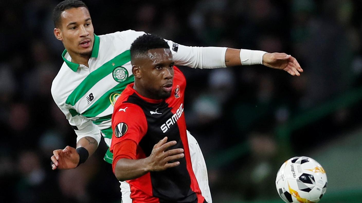 In azione in Europa League contro il Celtic Glasgow