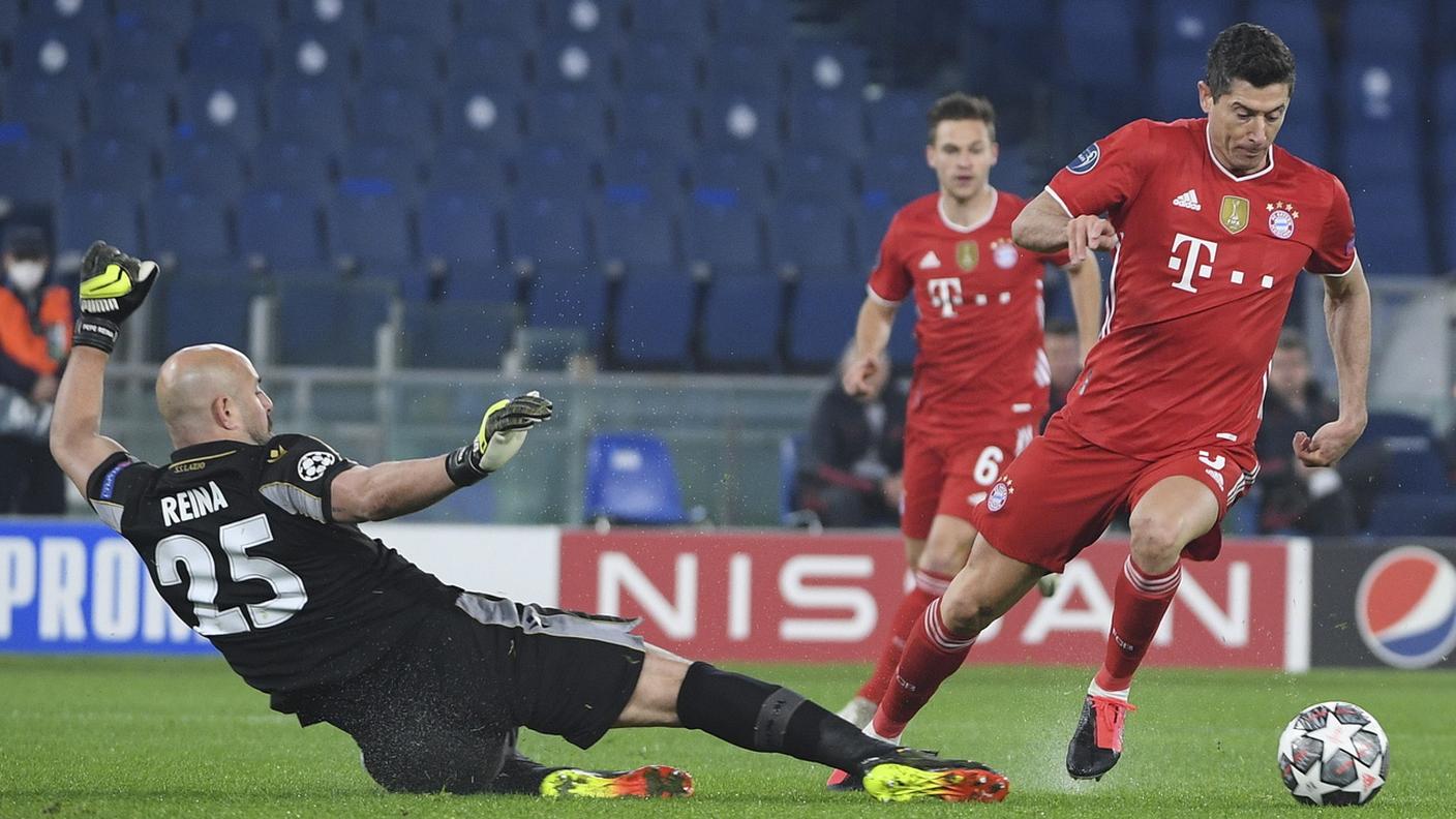 Con 72 gol Lewandowski ha staccato Raul al terzo posto dei migliori marcatori in Champions