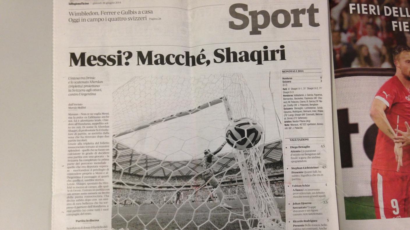 La prima pagina dello sport