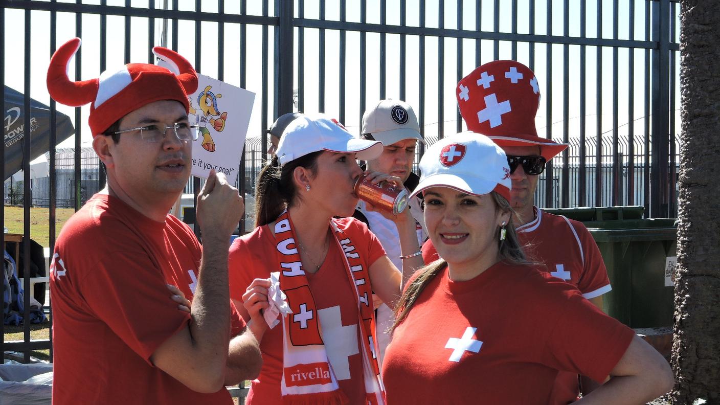 I tifosi di Argentina-Svizzera