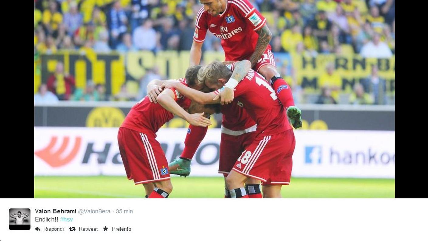 Il tweet di Behrami