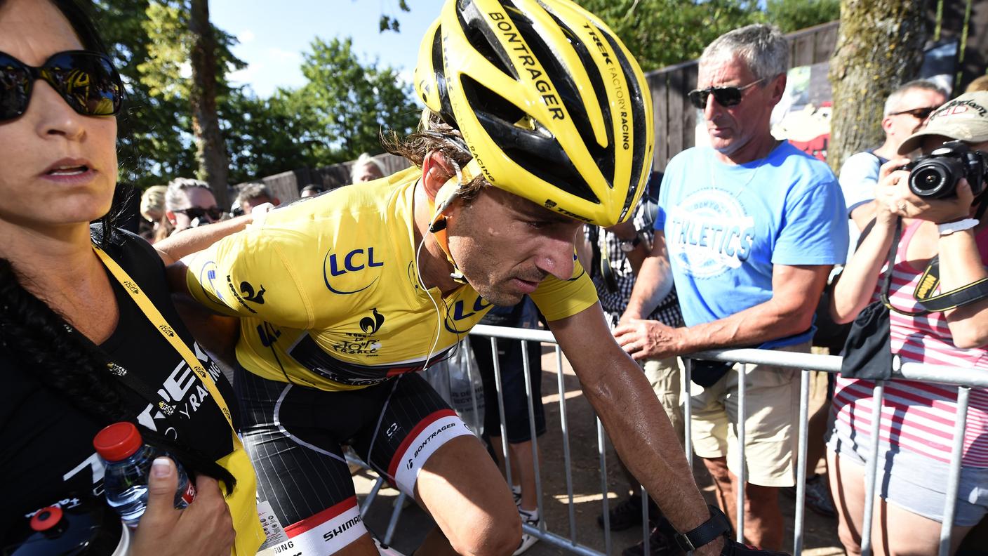 Fabian Cancellara il giorno del ritiro al Tour 2015