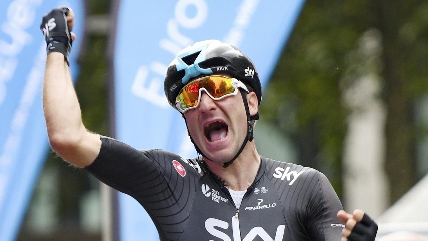 La gioia del corridore della Sky