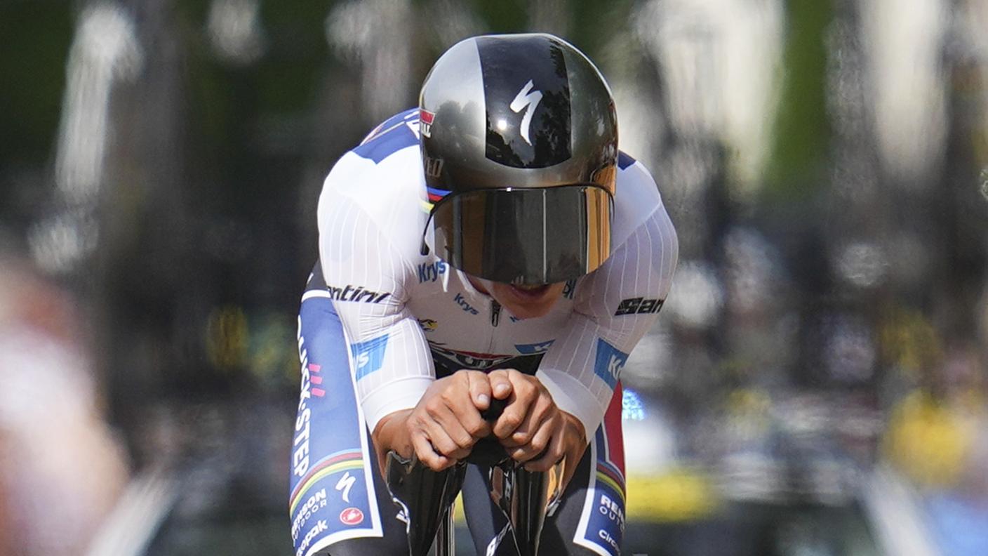 Il campione del mondo in azione