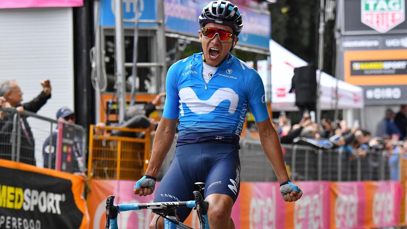 Il corridore della Movistar
