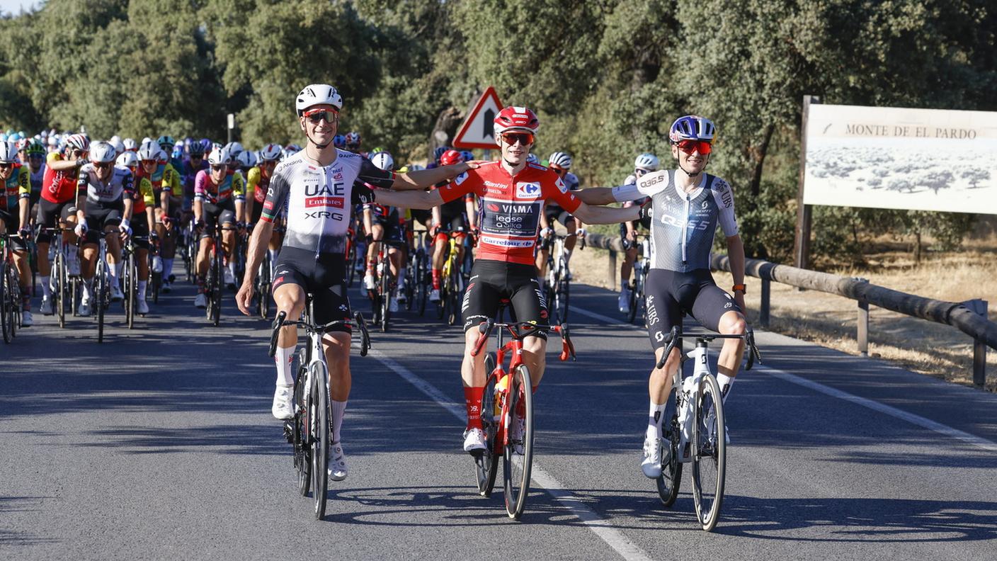 Il podio dell'80a edizione della corsa spagnola