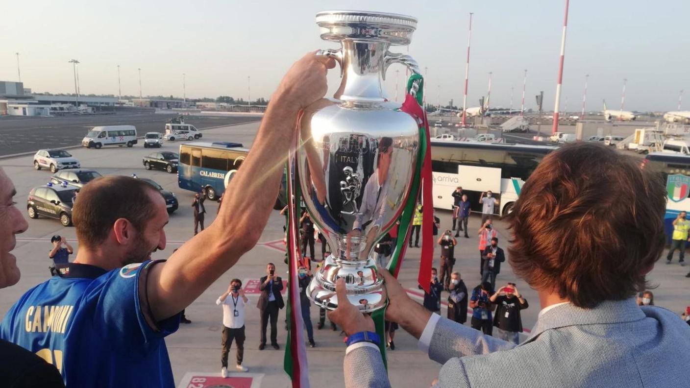 La coppa è arrivata a Fiumicino