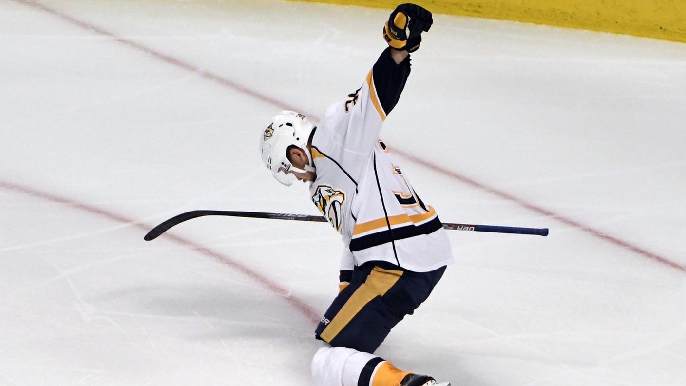 La gioia di Arvidsson dopo il game winning goal