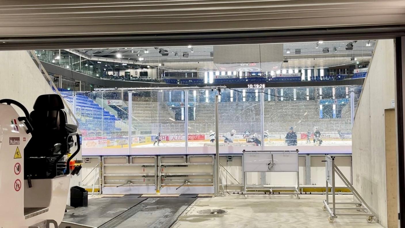 Nella pancia della Gottardo Arena