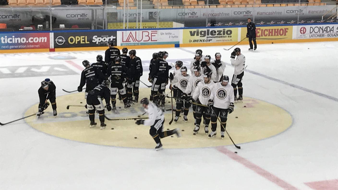 L'esercizio finale dell'allenamento di oggi