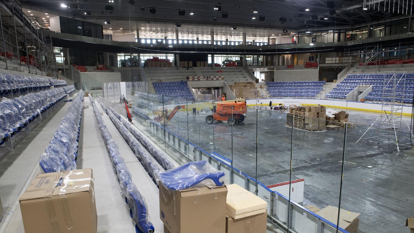 I lavori per la preparazione della nuova pista