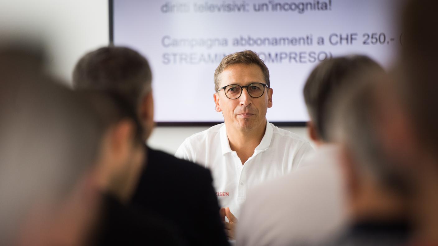 Il presidente Davide Mottis