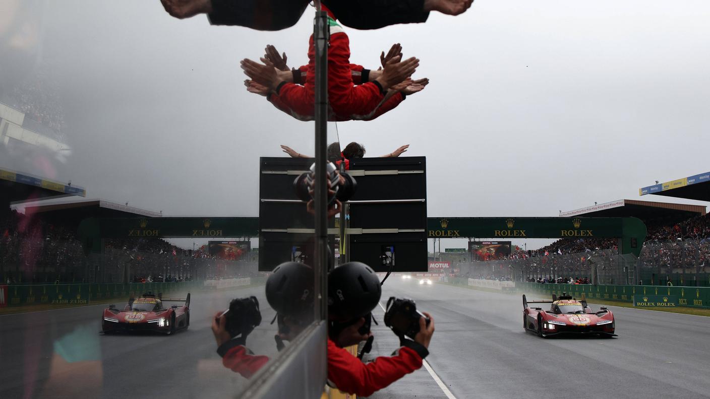 I festeggiamenti degli uomini di Maranello