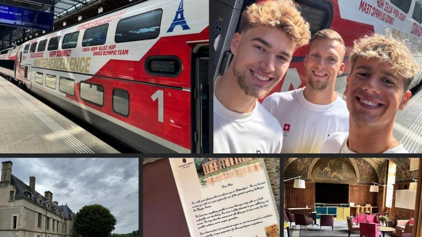 Il collage di foto pubblicato dal ticinese sui suoi profili social