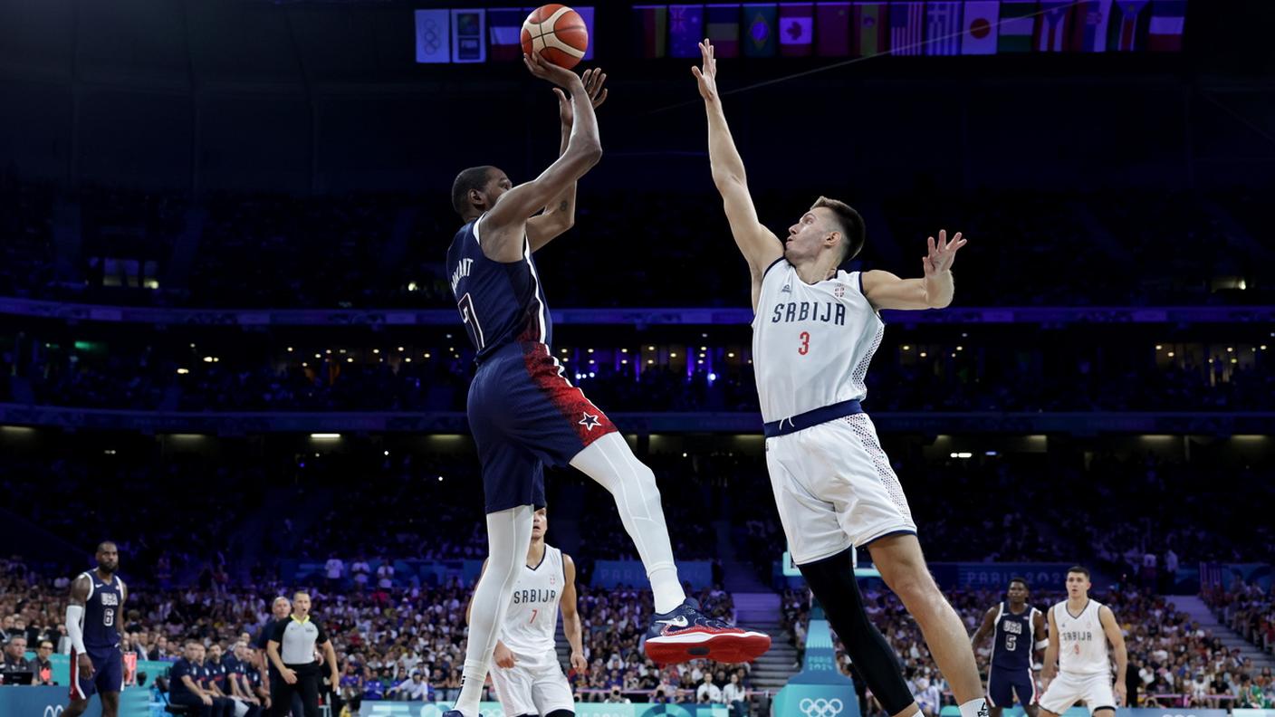 Kevin Durant in giornata di grazia