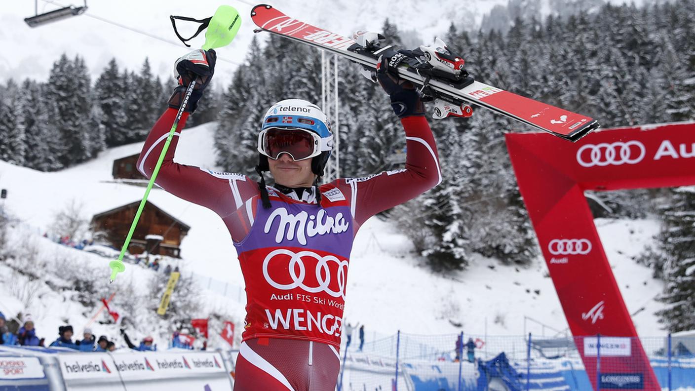Trionfatore anche a Wengen