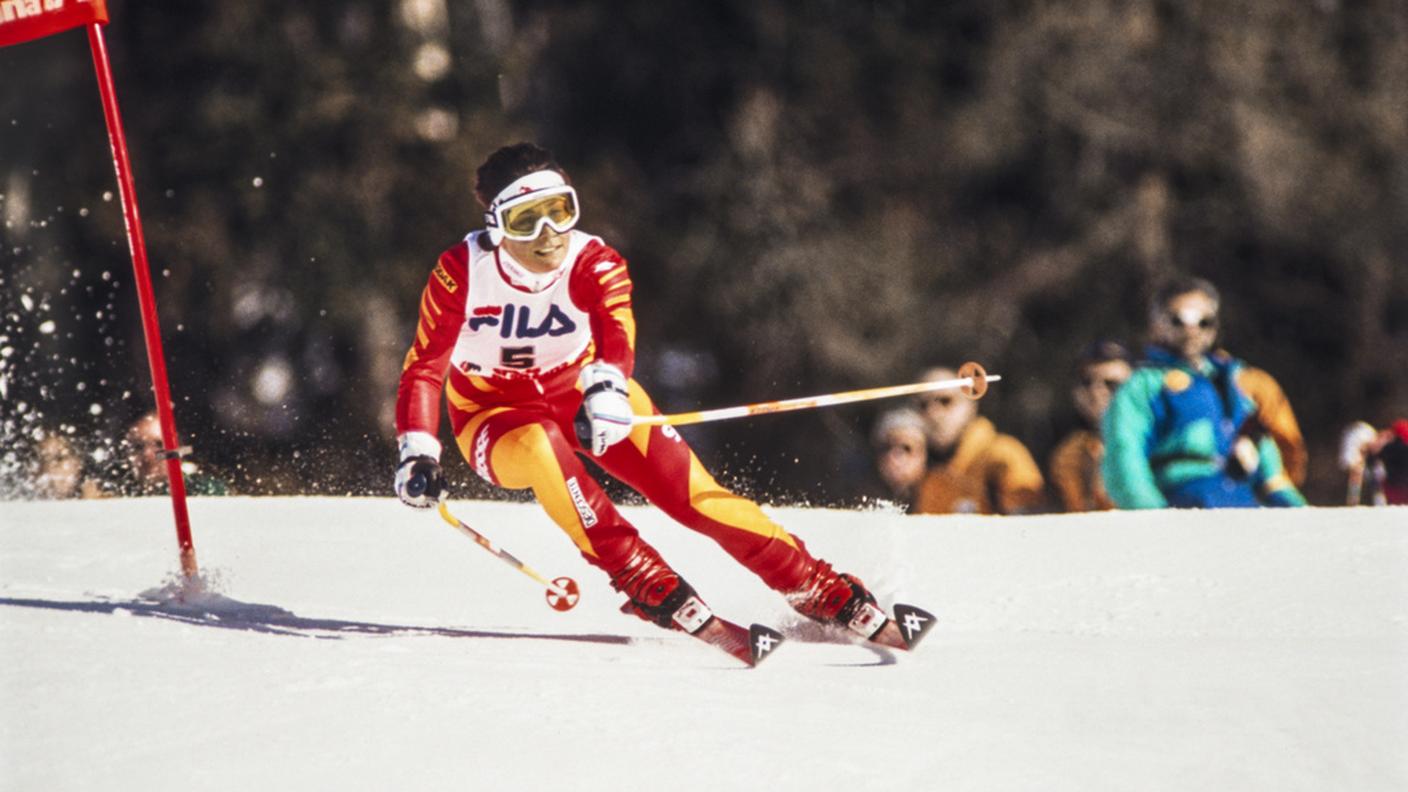 L'elvetica nel gigante di Crans-Montana del 5 febbraio 1987