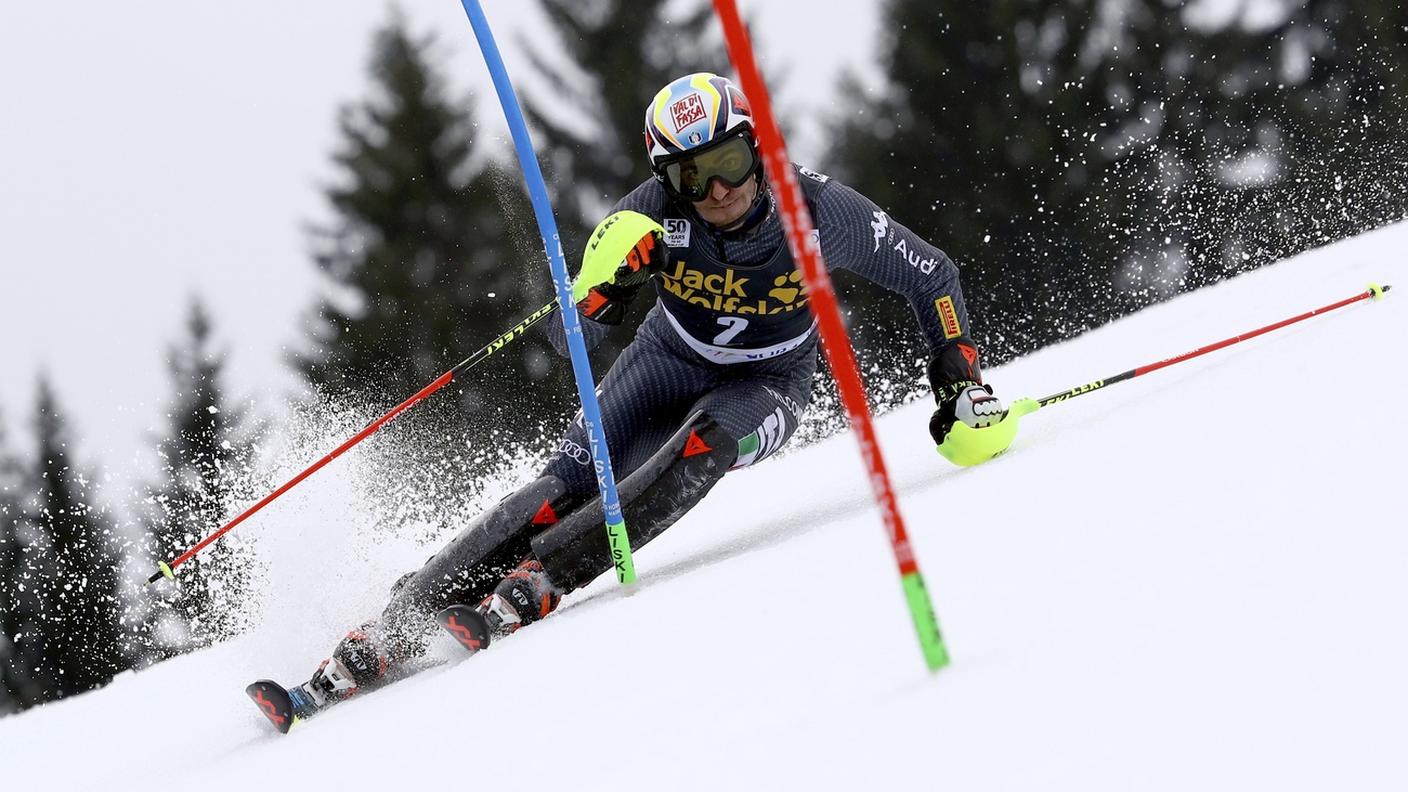 Show dell'azzurro a Kranjska Gora
