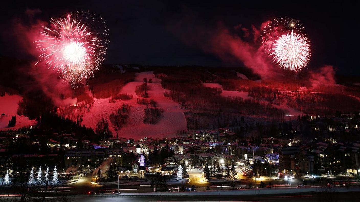 Vail illuminata a giorno