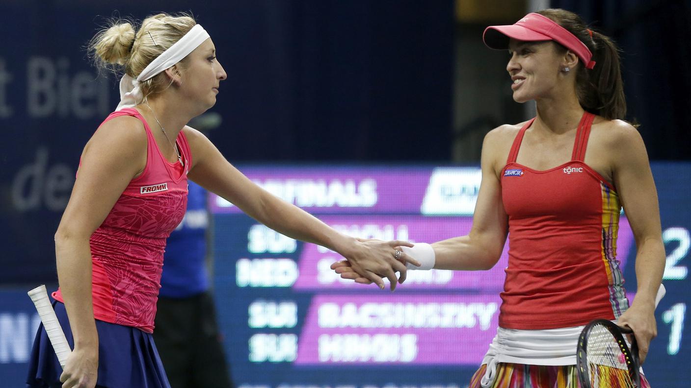 Bacsinszky e Hingis in finale di doppio ad aprile