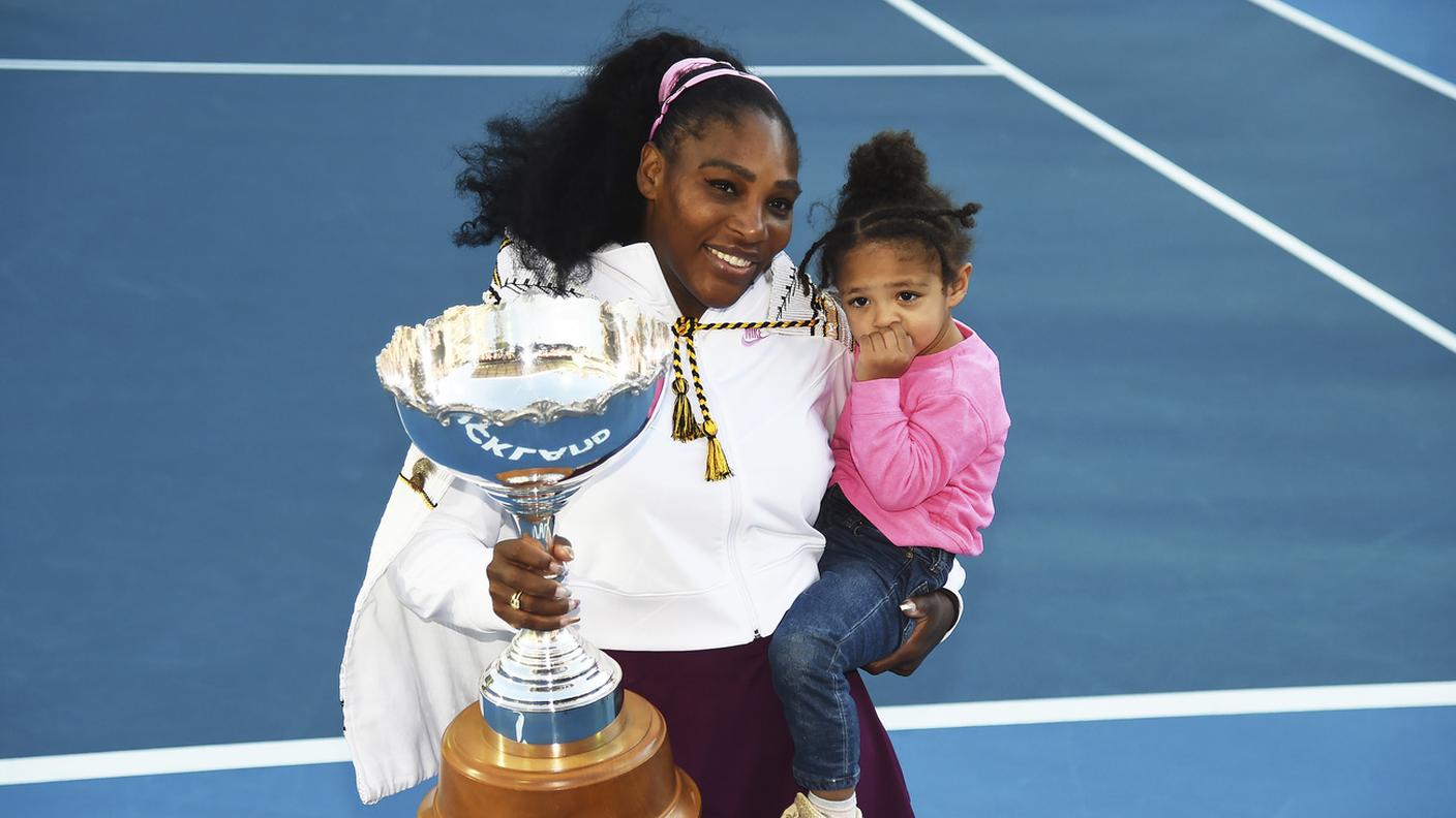 Con la figlia Alexis Olympia Ohanian Jr.