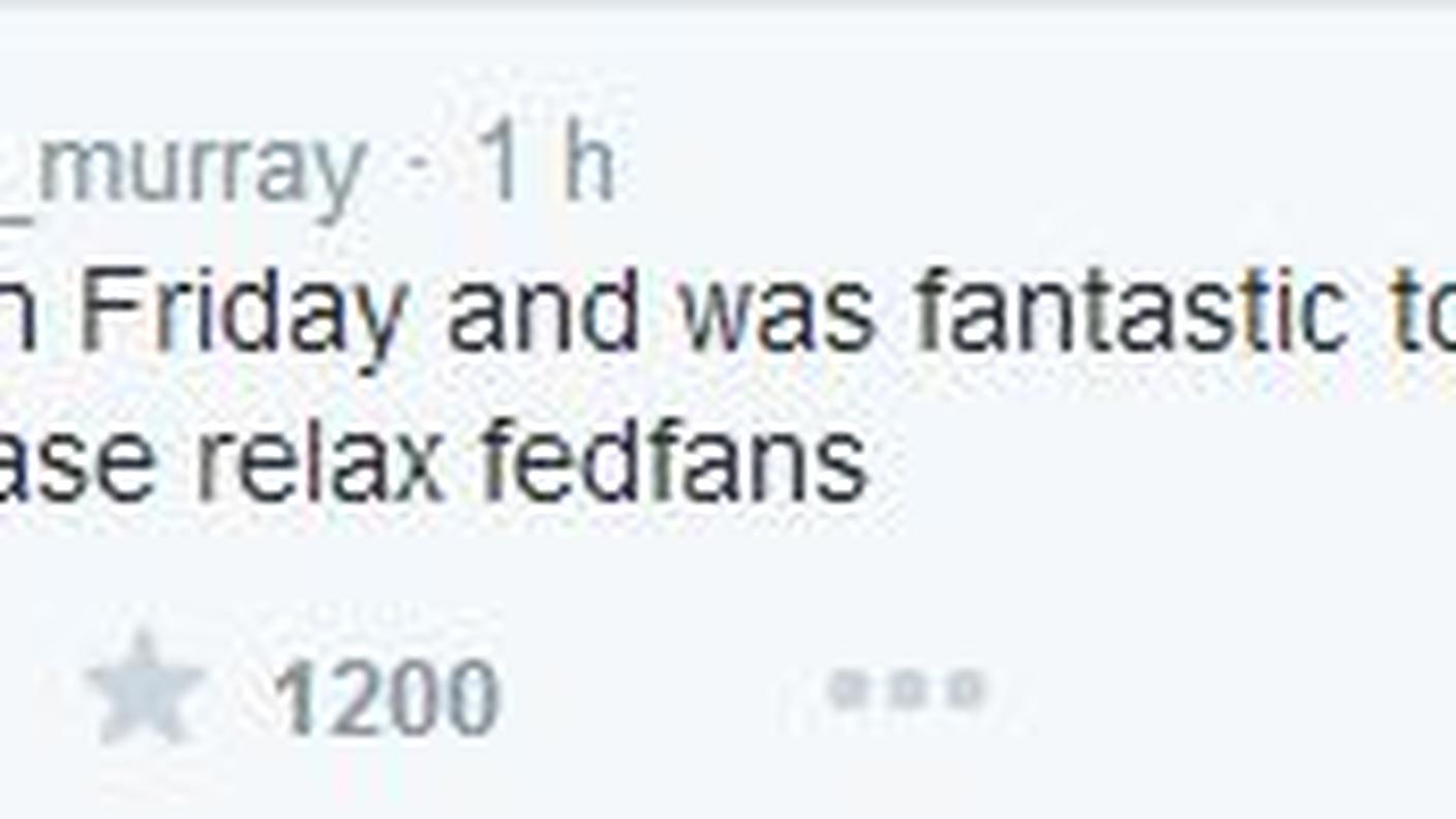 Il tweet di Andy Murray