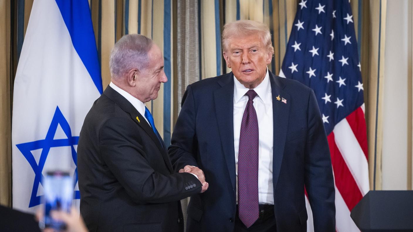 Donald Trump e Benjamin Netanyahu sul piano di pace USA per Gaza